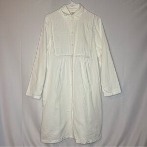 Joelle Gruppo La Perla Cream Cotton Nightgown Crochet Lace Italy 1 (XS) Luxury
